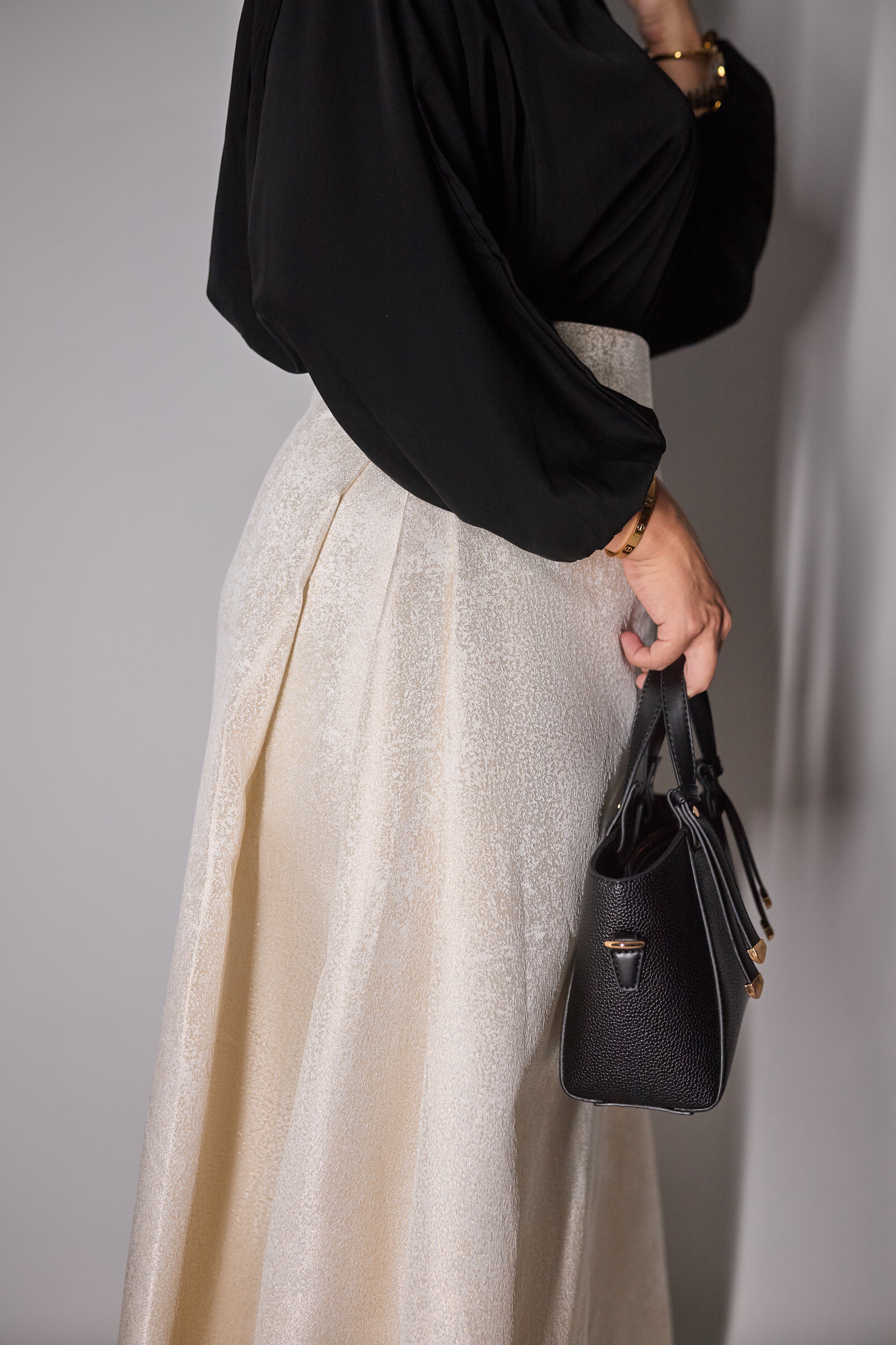 Golden soiree skirt