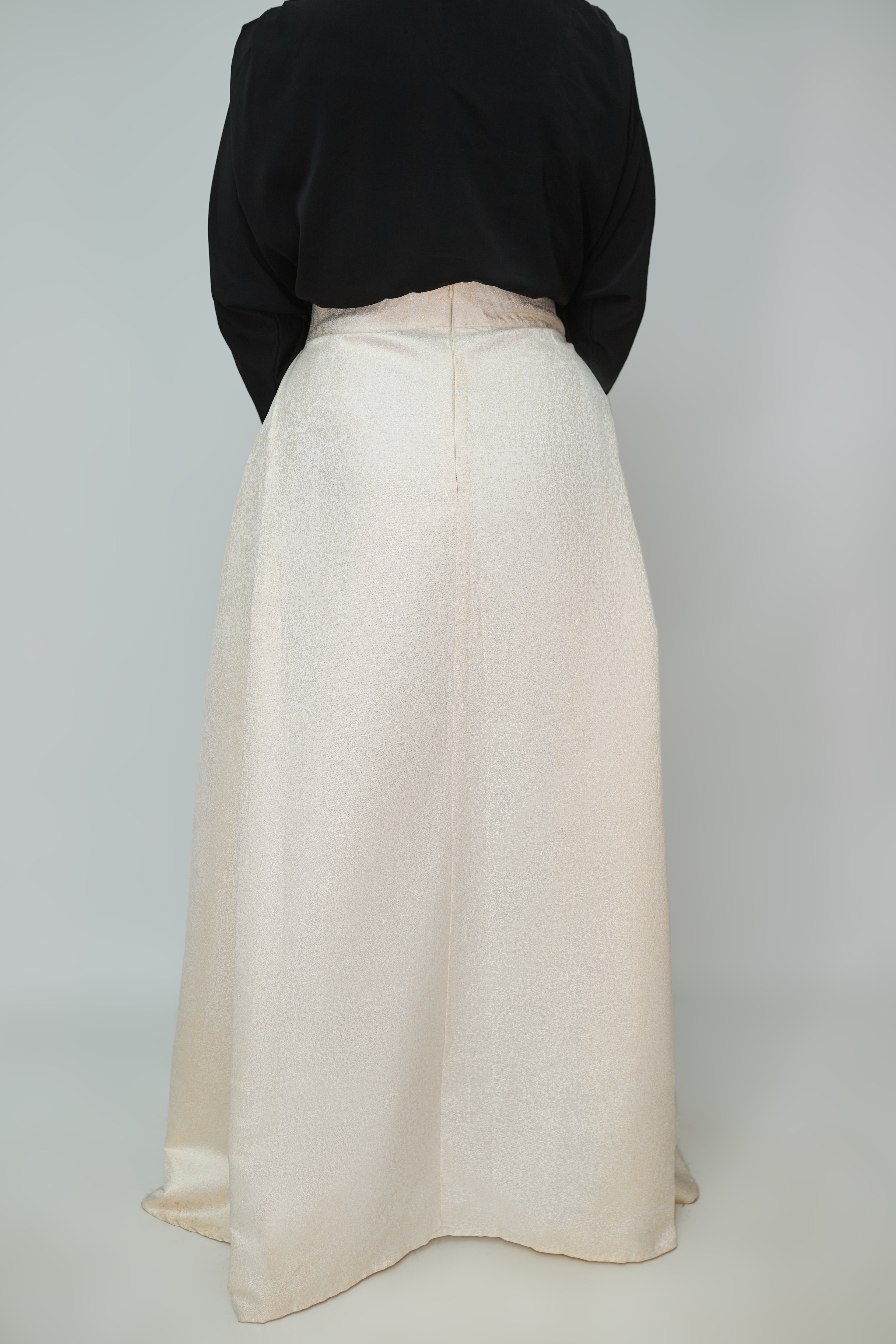 Golden soiree skirt