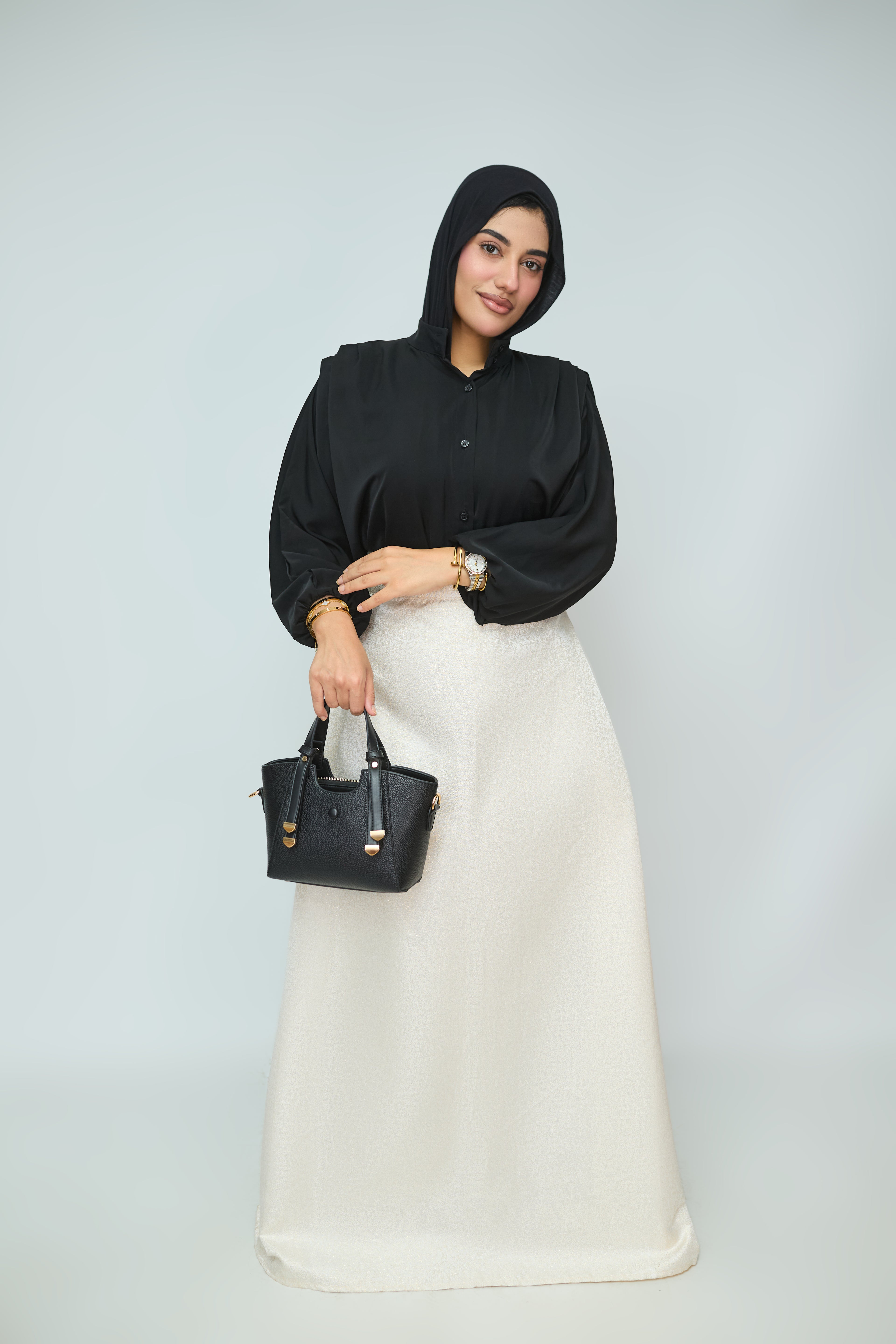 Golden soiree skirt