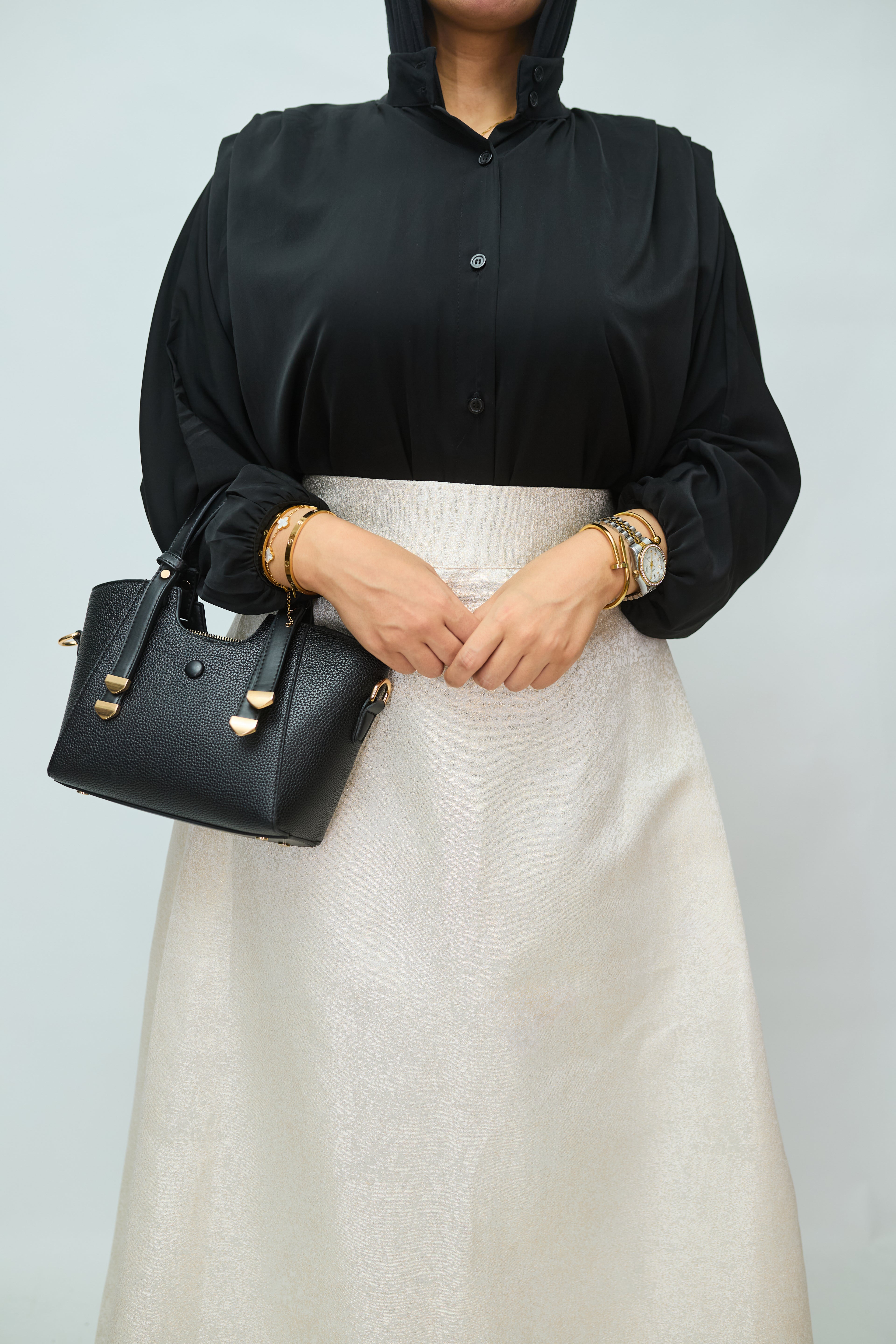 Golden soiree skirt