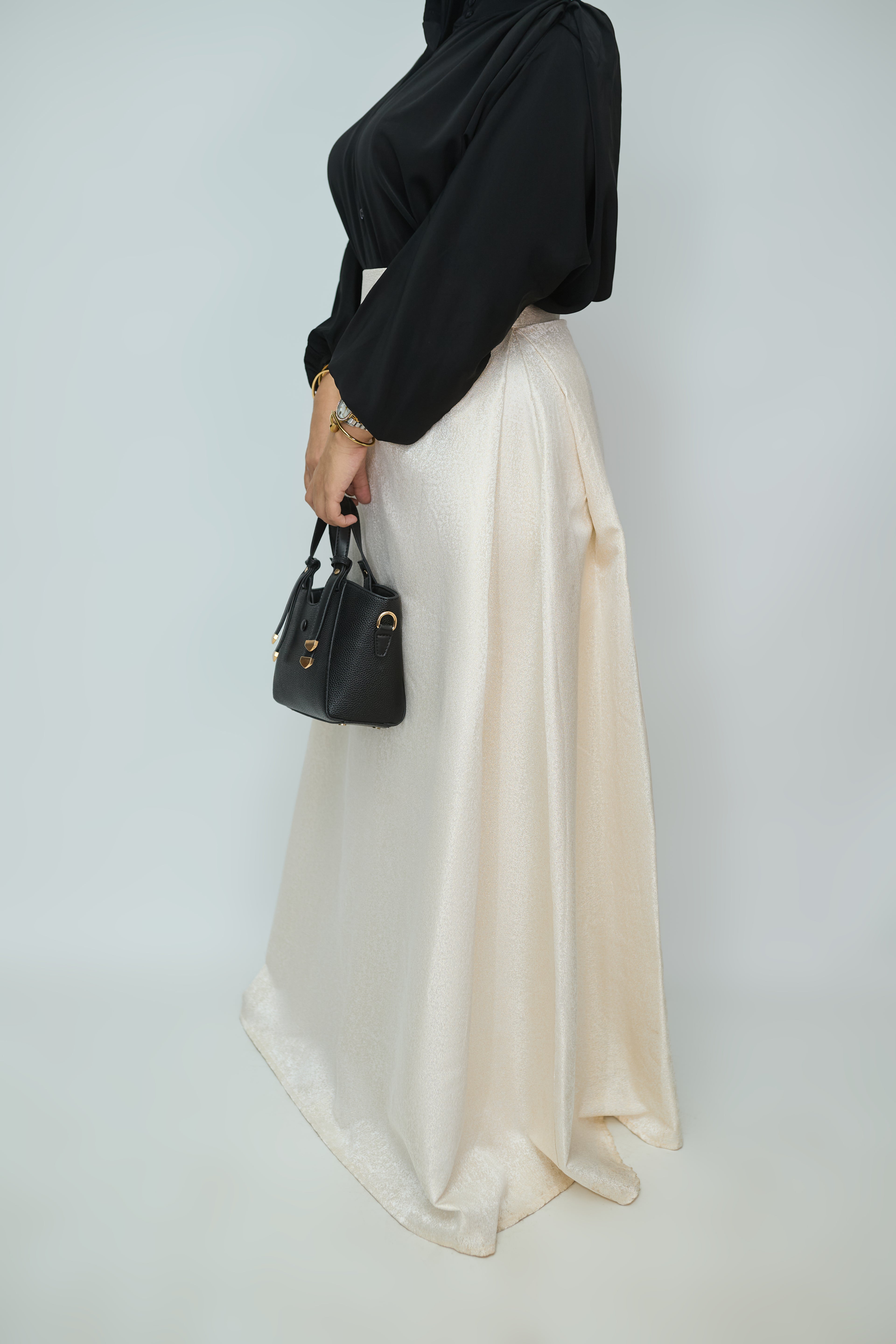 Golden soiree skirt