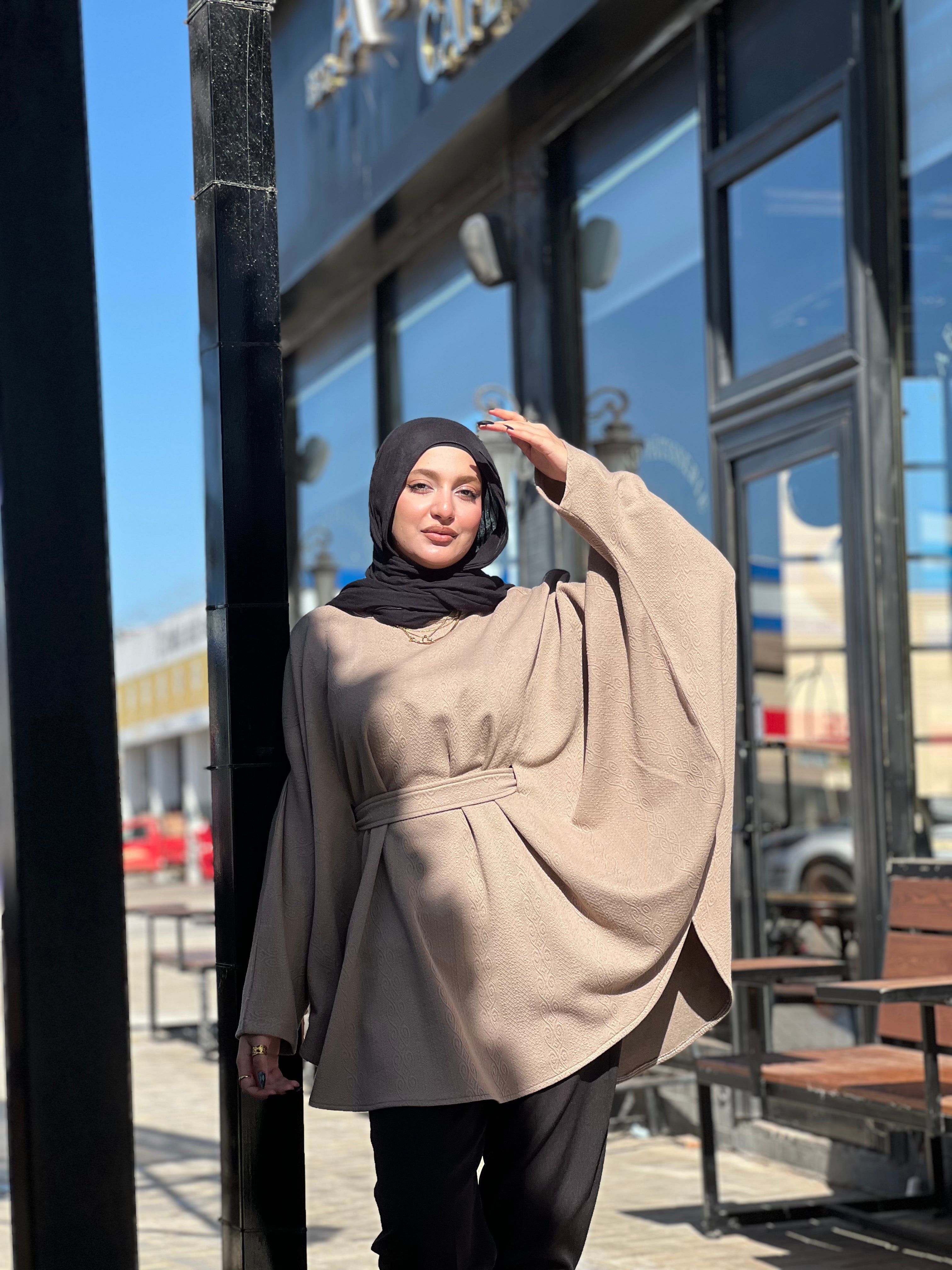 Stylish blouse (Beige)