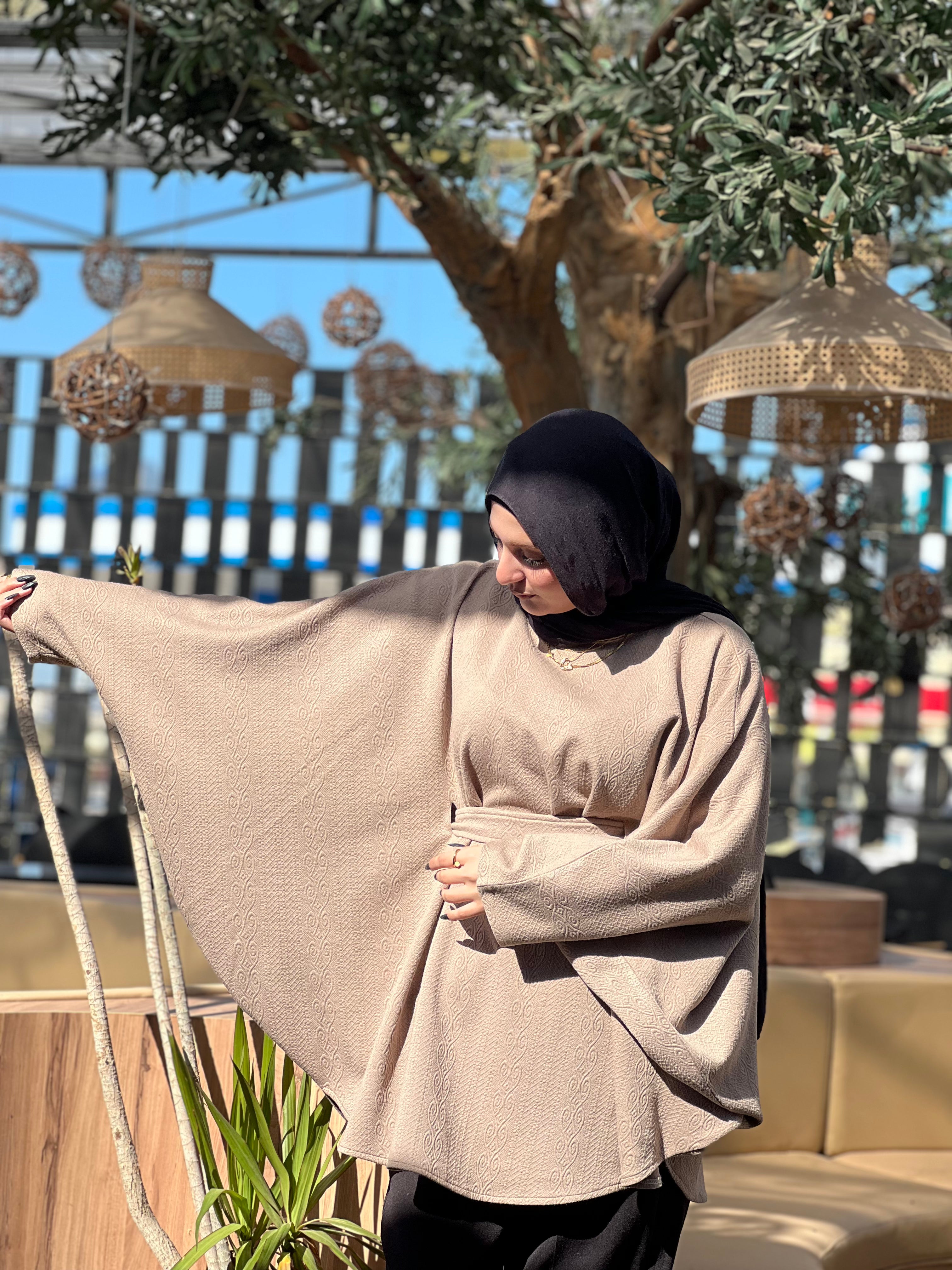 Stylish blouse (Beige)